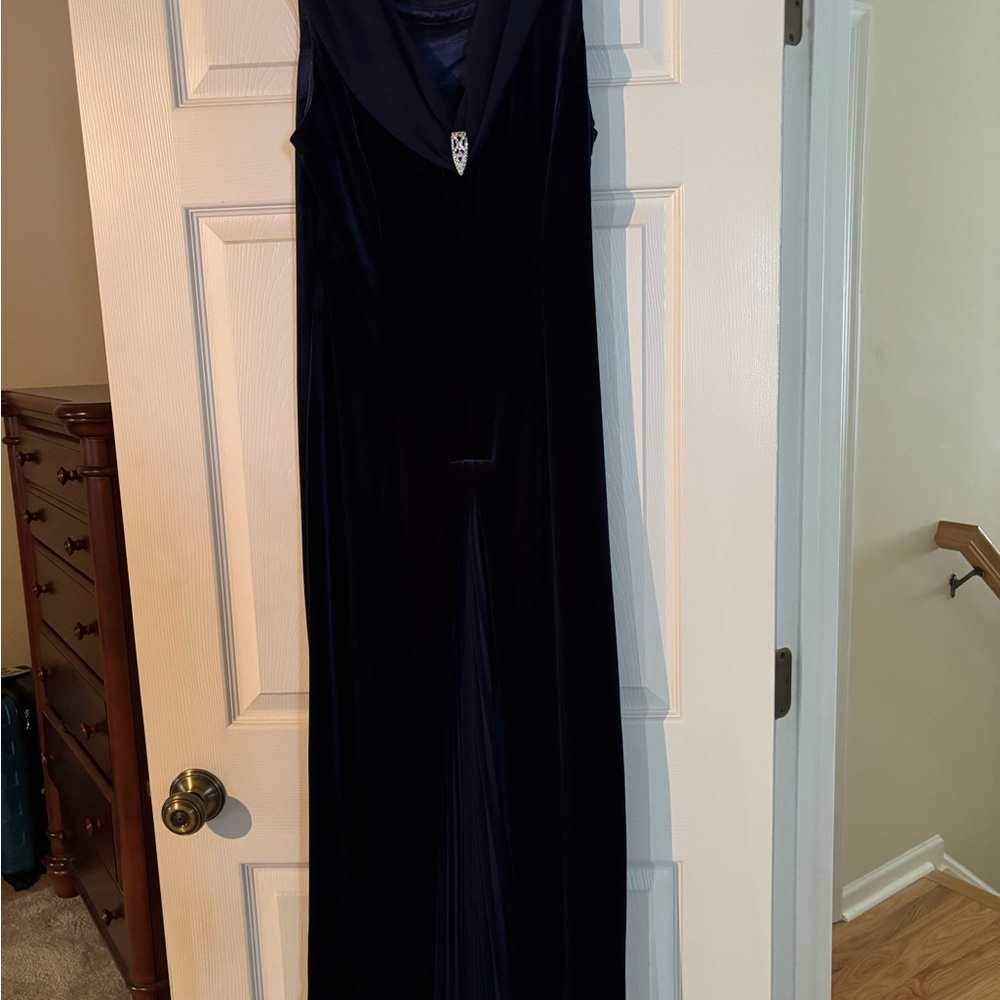 Coldwater Creek Navy High Low Dress - Picture 4 of 4